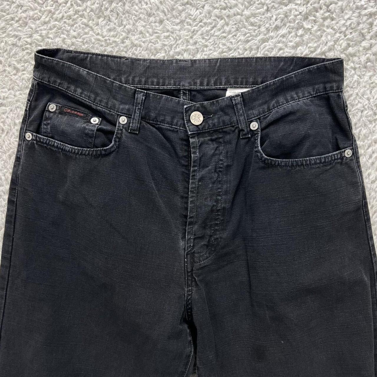 Calvin Klein Mens jeans Size W32 L29 Black fade... - Depop