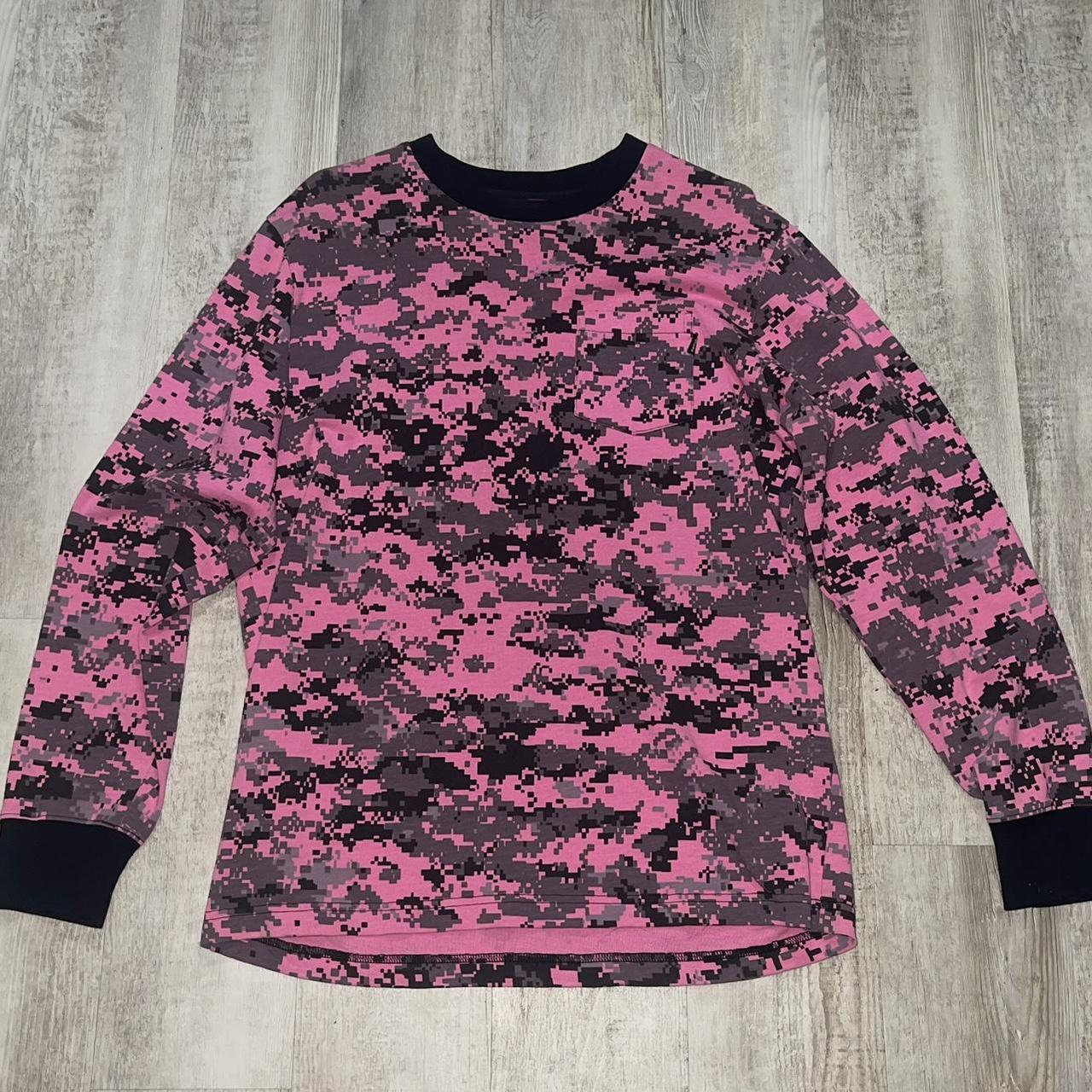 Supreme Pink and black camo long sleeve shirt men's | Depop Supreme Pink and black camo long sleeve shirt men's | Depop