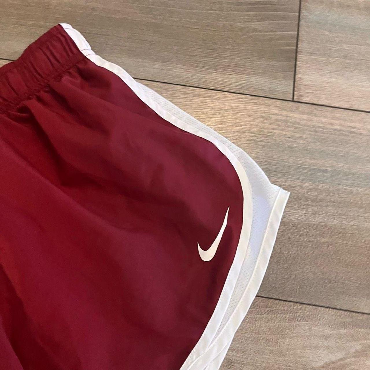 Nike Red Athletic Workout Shorts Women Medium Bin
