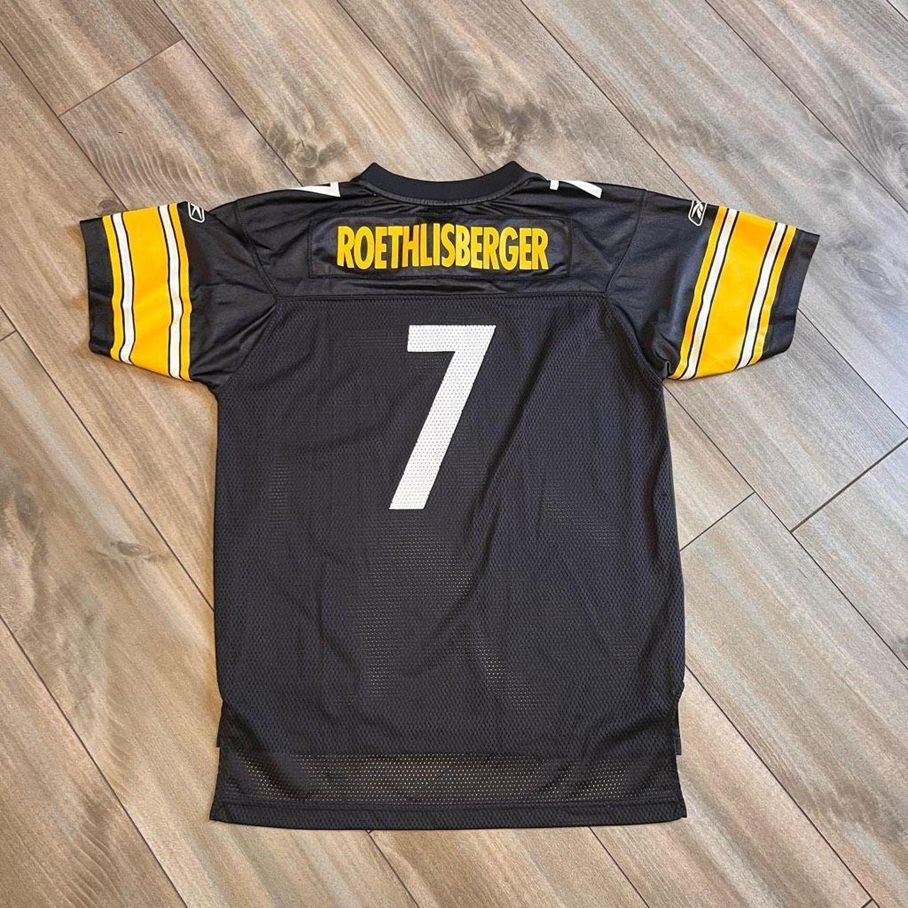 Pittsburgh Steelers Ben Roethlisberger Jersey Men's Medium Reebok Black NFL