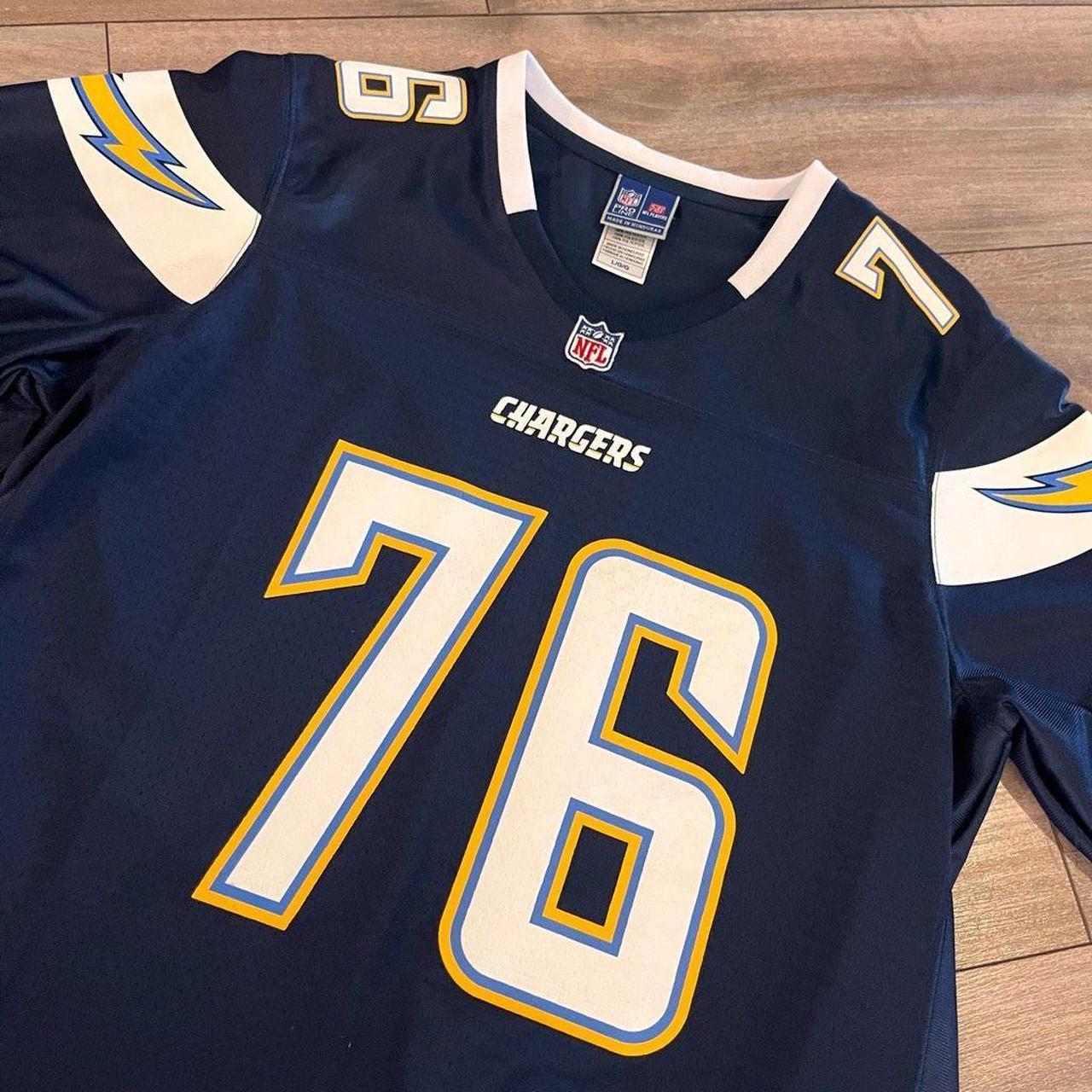 NFL, Shirts, Nfl San Diego Chargers Fluker Navy Athletic Jersey Men Small  Or Kids Large