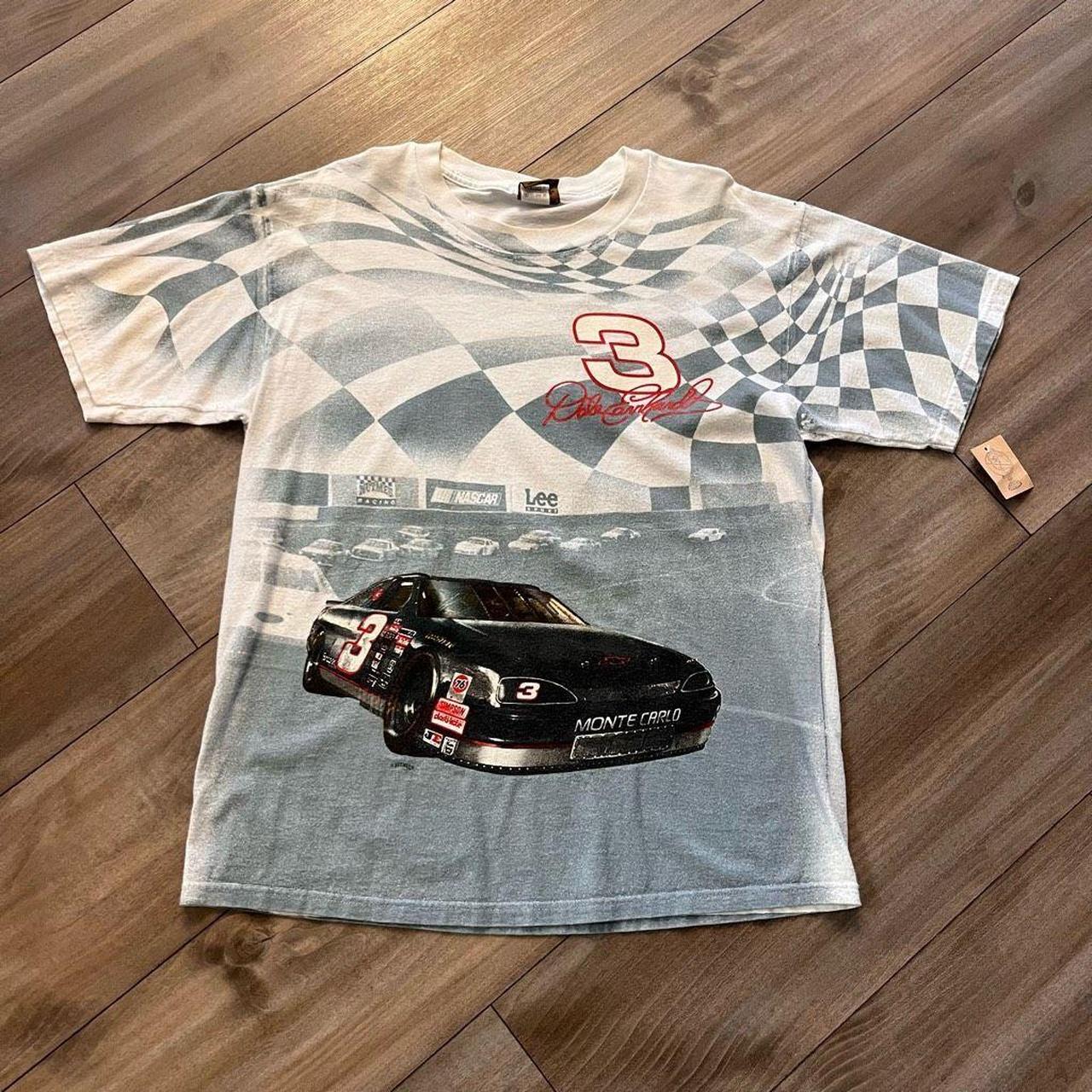 Nutmeg Vintage Dale Earnhardt Grey Racing Shirt Depop