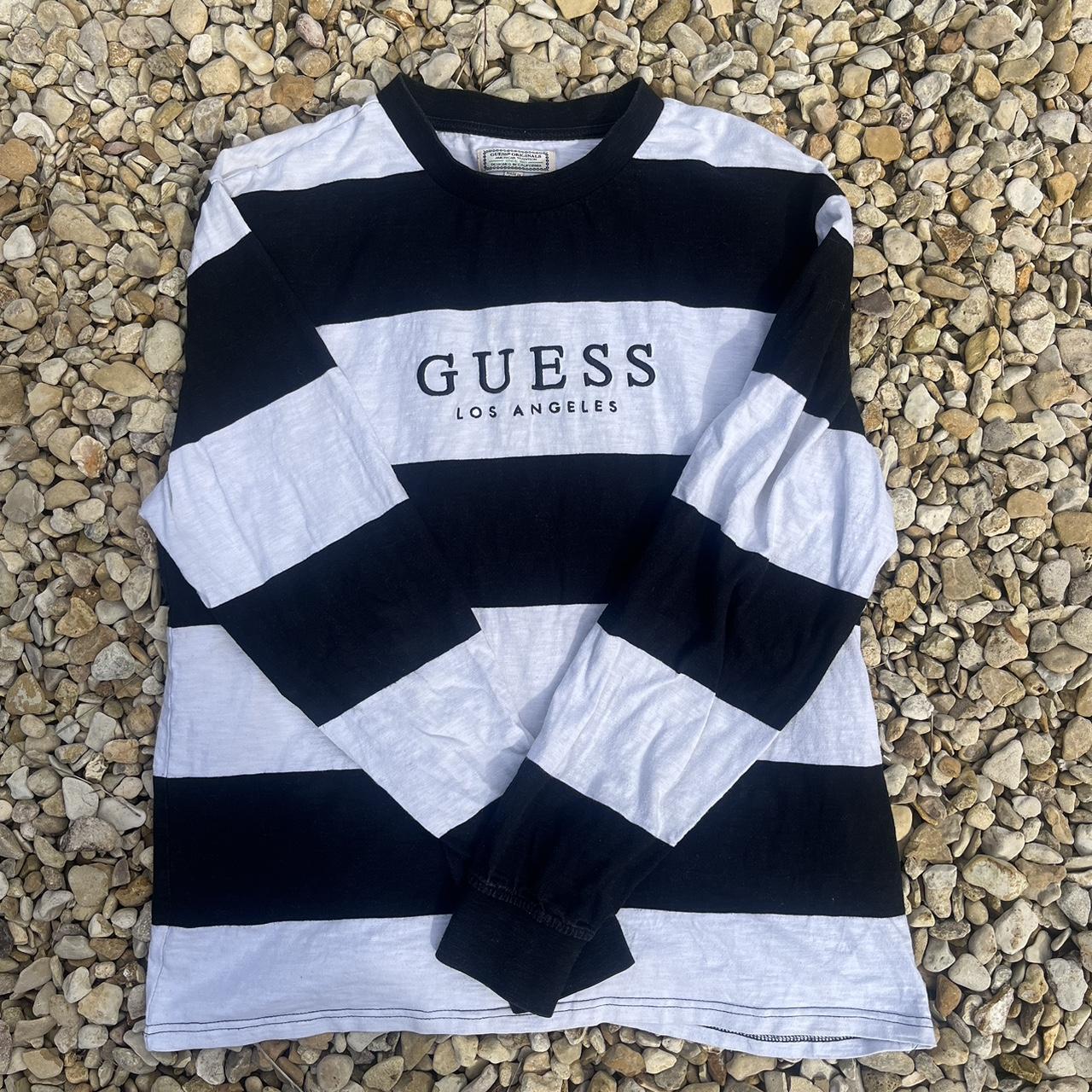 Vintage striped guess longsleeve newest tee