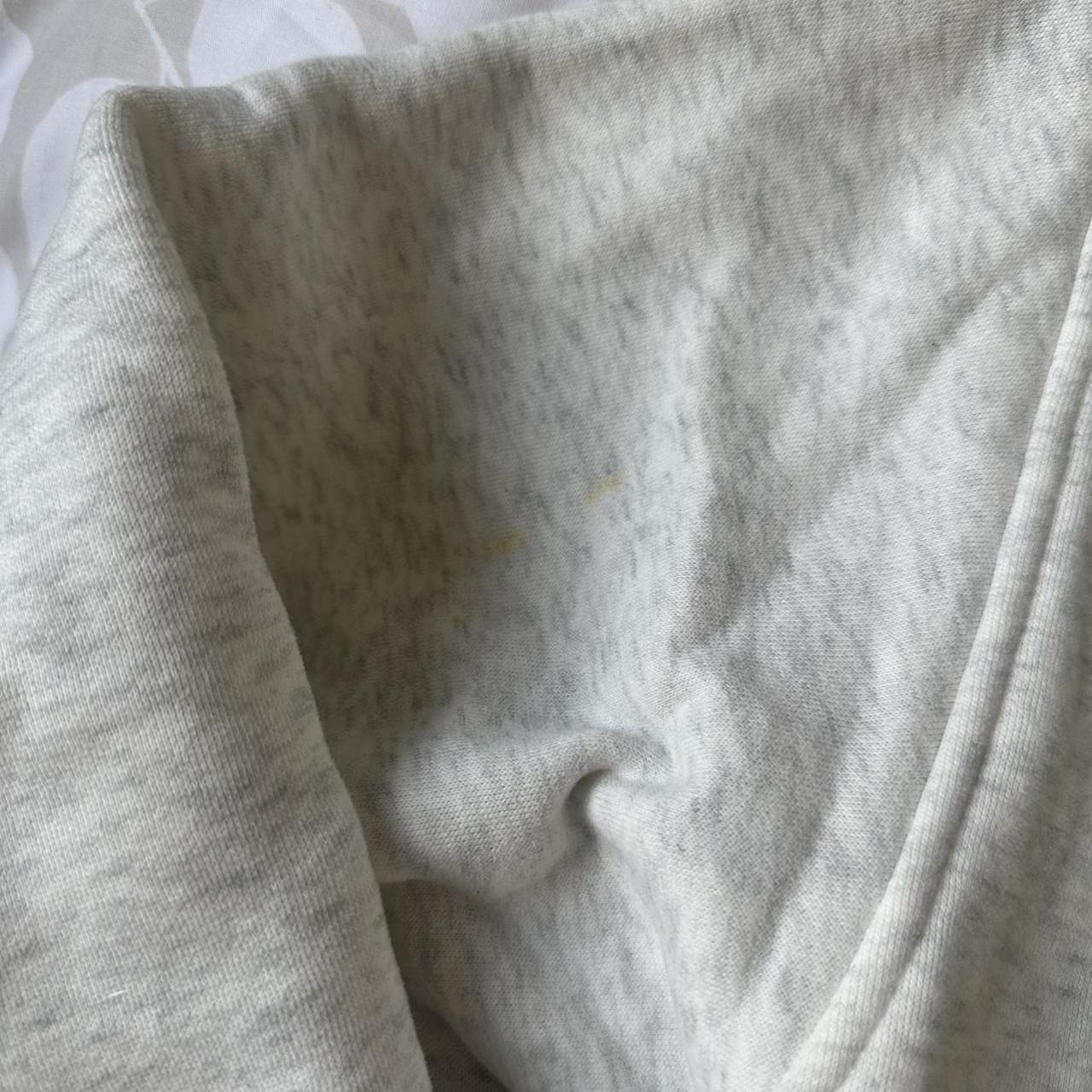 white fox hoodie worn a few times, has some stains... - Depop