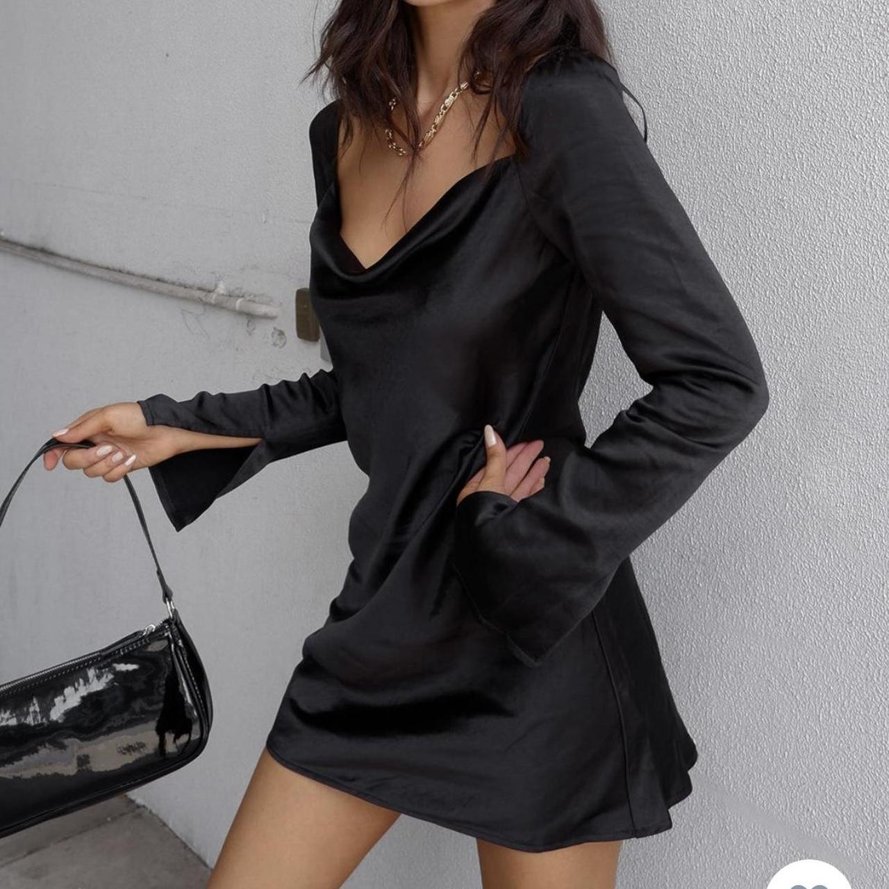 Princess Polly Women's Black Dress Depop