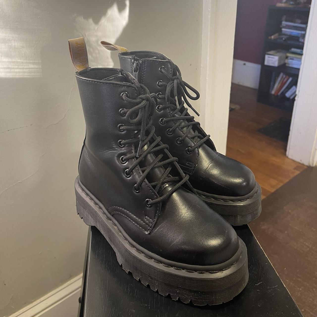 Doc Martens vegan Jadon platform boots, only worn a... - Depop