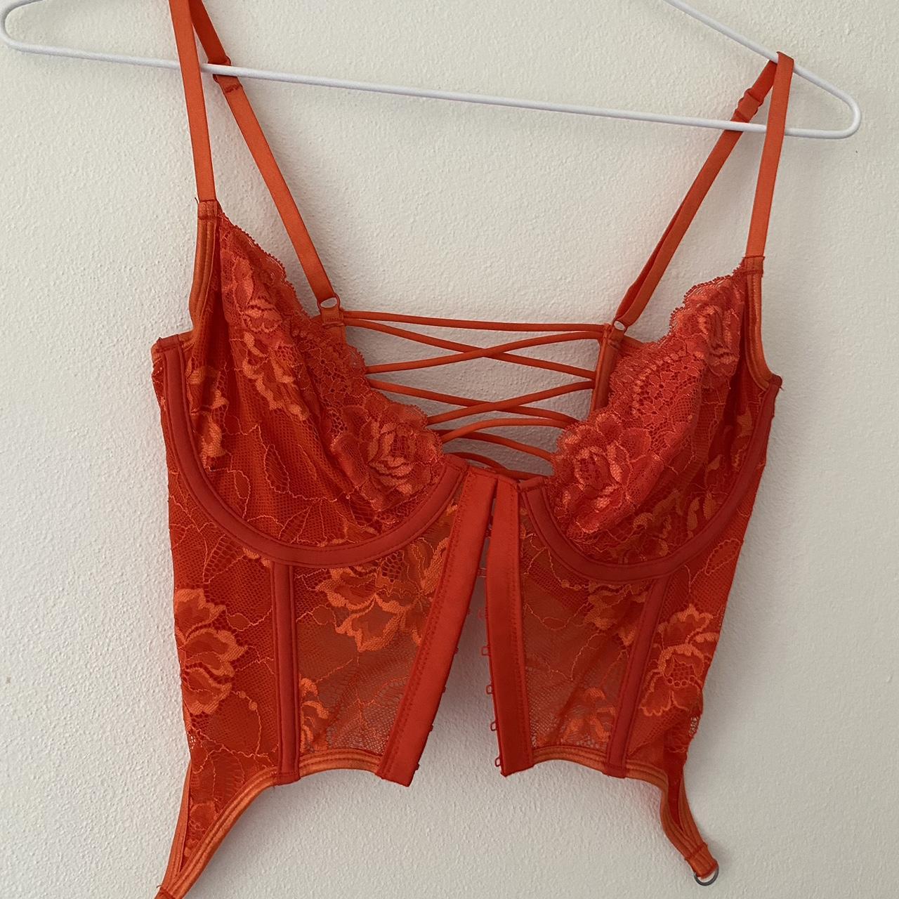 Glasson Orange Bralettecorset 🧡🍑🍊🦁 ୨୧size 8 Depop 4970