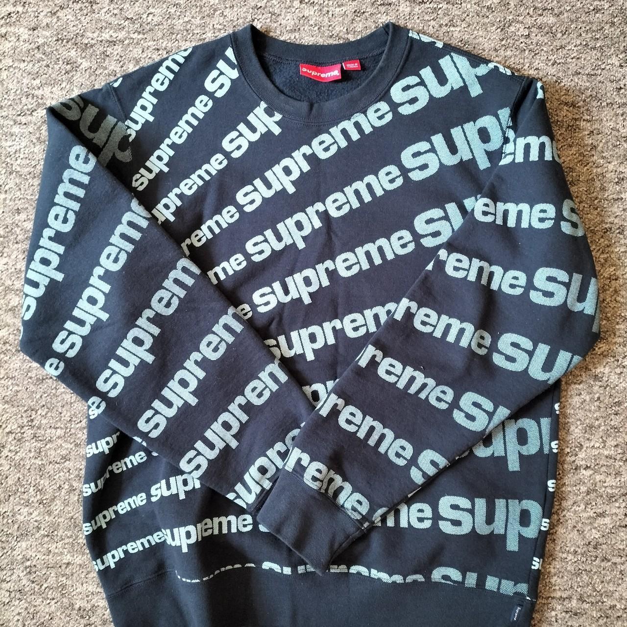 Supreme all over print radial crewneck sweatshirt...