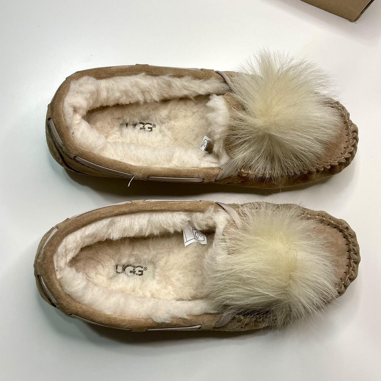 UGG “Dakota Pom Pom” Moccasin Slippers Brand Depop