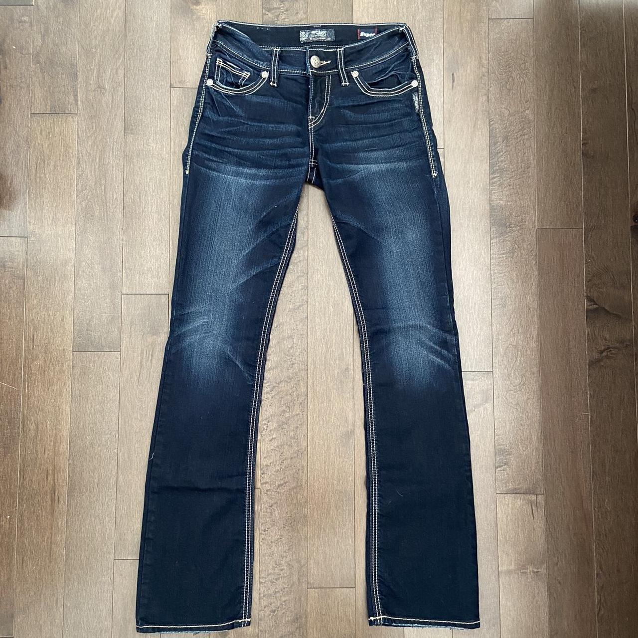 Lowrise silver jeans - Depop