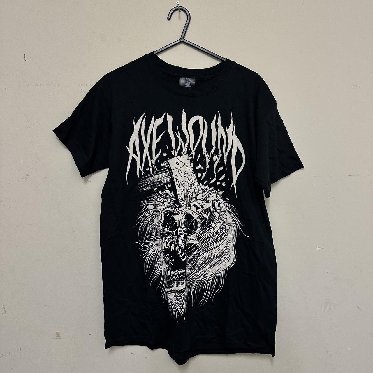 ️ OFFICIAL AXEWOUND BAND SKULL GRAPHIC TSHIRT! 🤍... Depop
