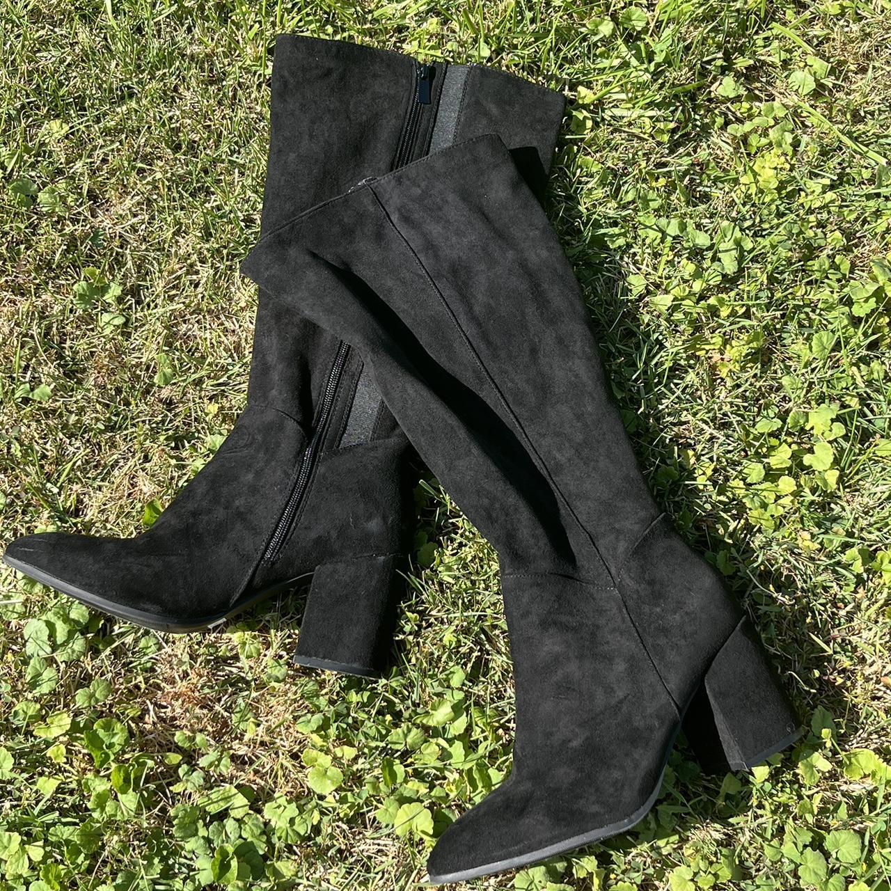 Torrid Black Over The Knee Boots Plus Size ♻️ Plus Size Friendly