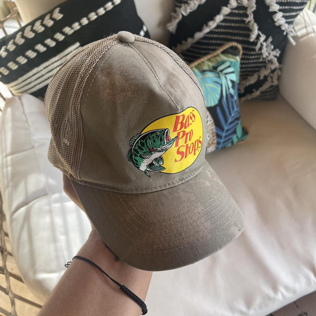 Bass Pro Shop Custom Upcycled Bleach Washed Dad Hat - Depop