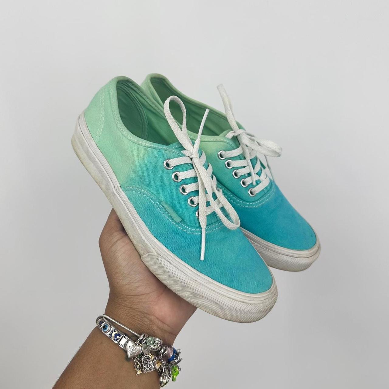 Blue ombre vans hotsell