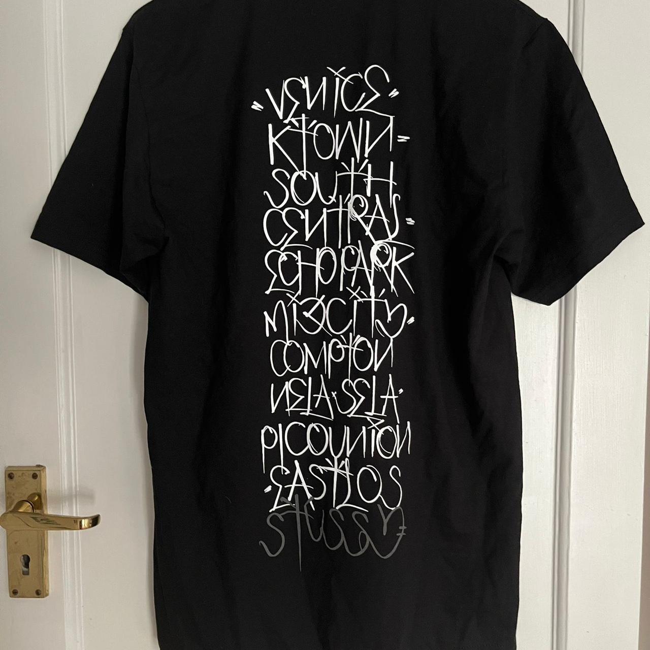 Stussy x born x raised handstyles tee Black t shirt - Depop