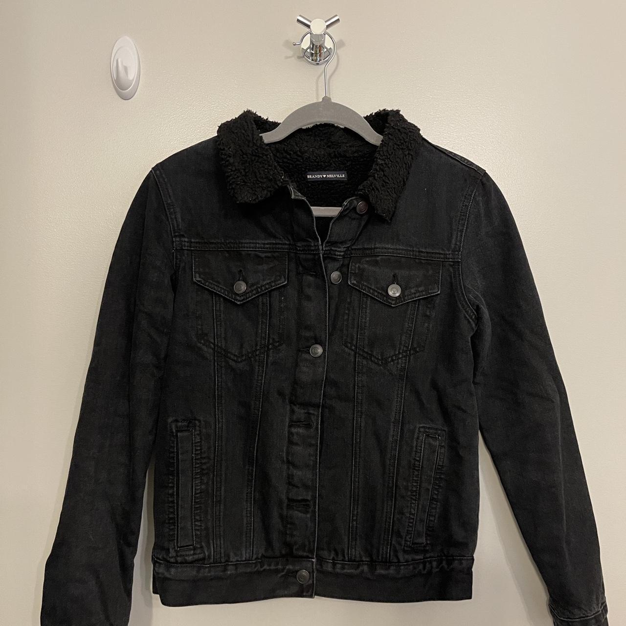 Black jean clearance jacket brandy melville