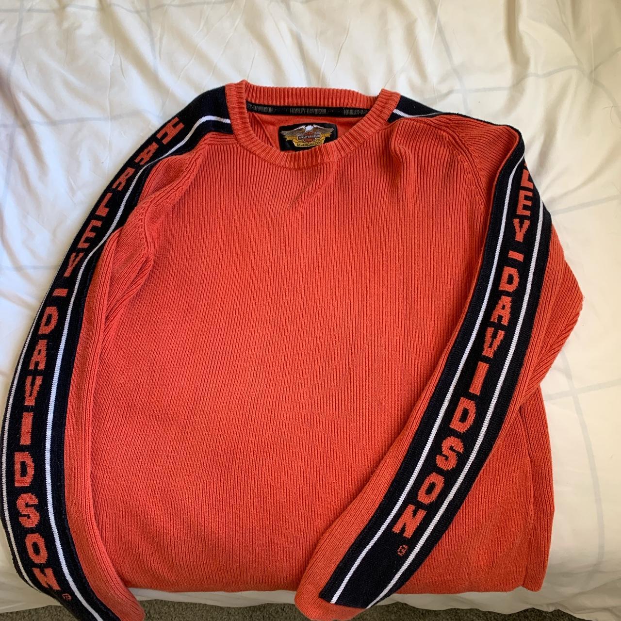 Vintage harley discount davidson knit sweater