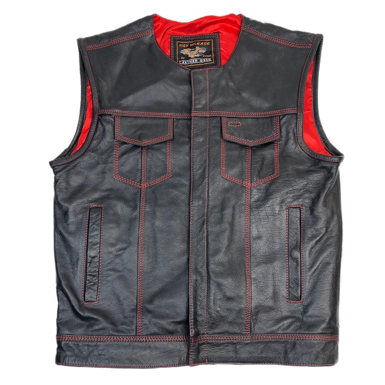 High mileage clearance leather vest