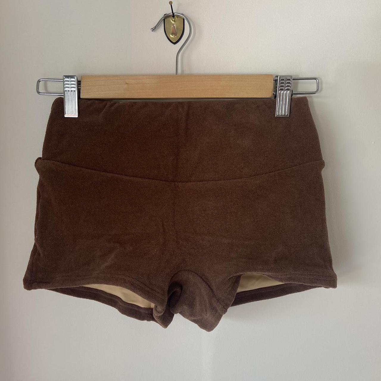 Zulu and zephyr towelling boy shorts chocolate... - Depop