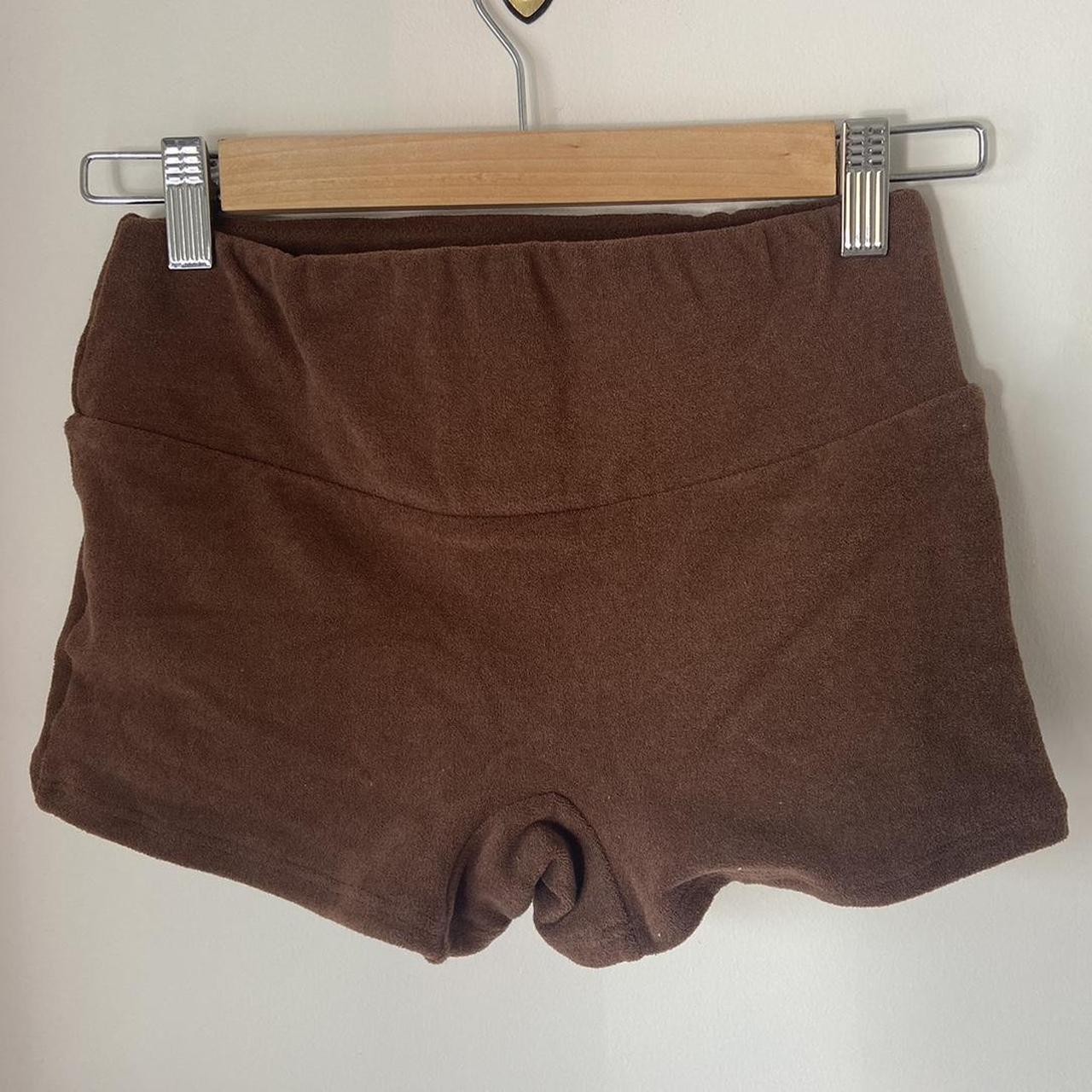 Zulu and zephyr towelling boy shorts chocolate... - Depop