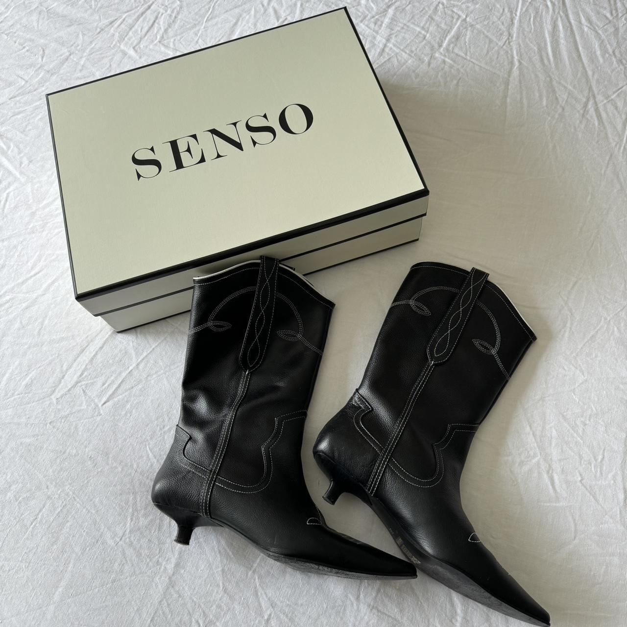 SENSO FRANCESCA boots in Ebony size 39 worn once in... - Depop
