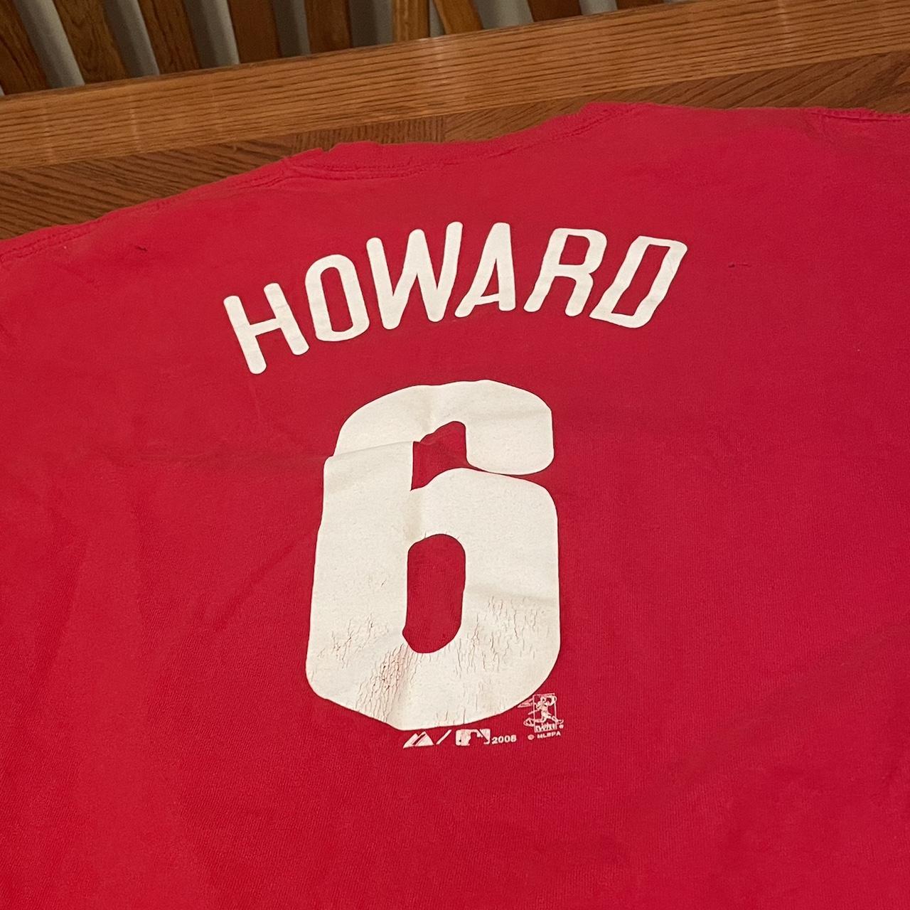 Vintage black and red Ryan Howard Phillies - Depop