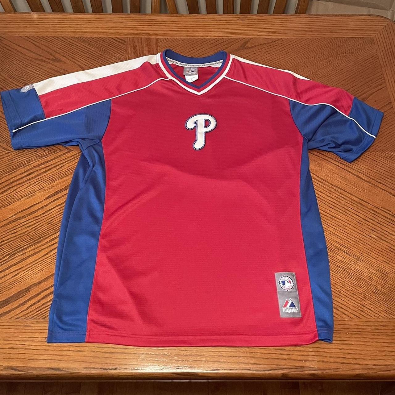 Majestic, Shirts, Philadelphia Phillies Mlb Baseball Jersey Majestic  Medium