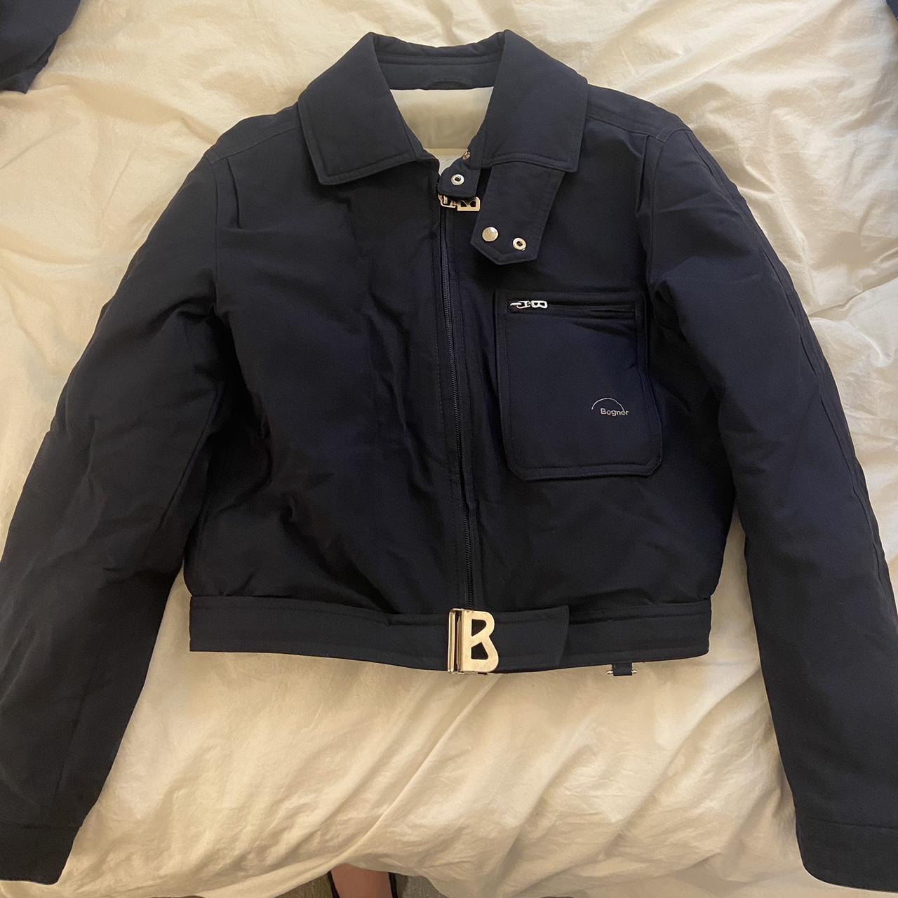 VTG Bogner Navy cropped ski jacket. Women’s Sz 36.... Depop
