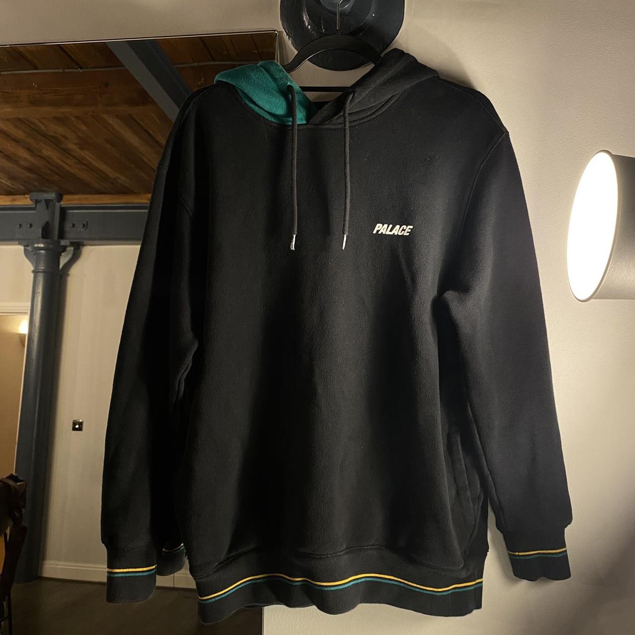 PALACE Flagin Hoodie Green and yellow detailing