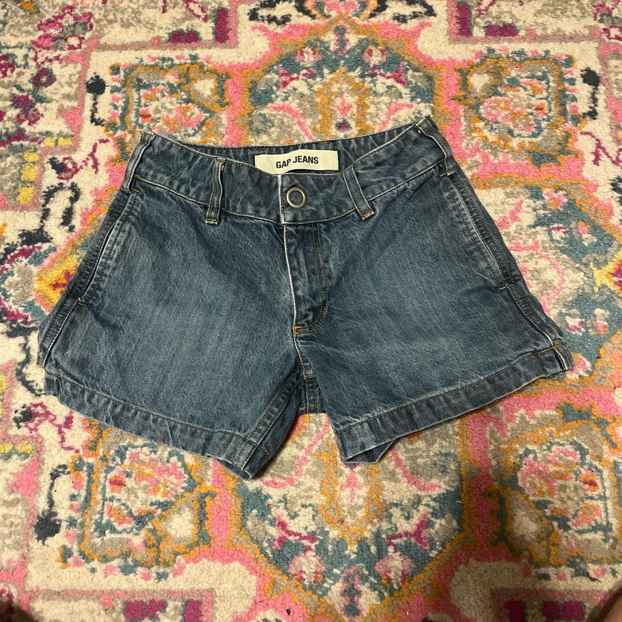 super cute gap jean shorts, size 0 i love these but... Depop