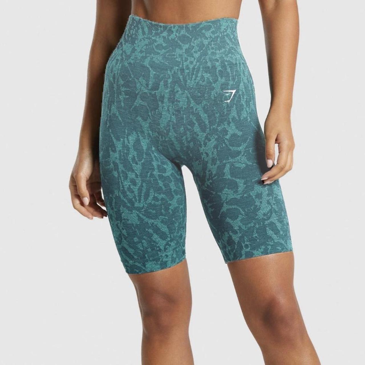 Gymshark Adapt Animal Seamless Cycling Shorts - Butterfly, Teal