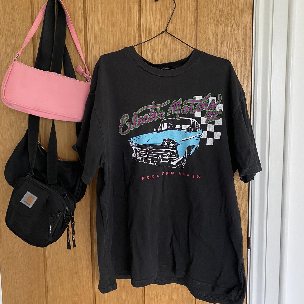 brandy melville rita car graphic tshirt fits... - Depop