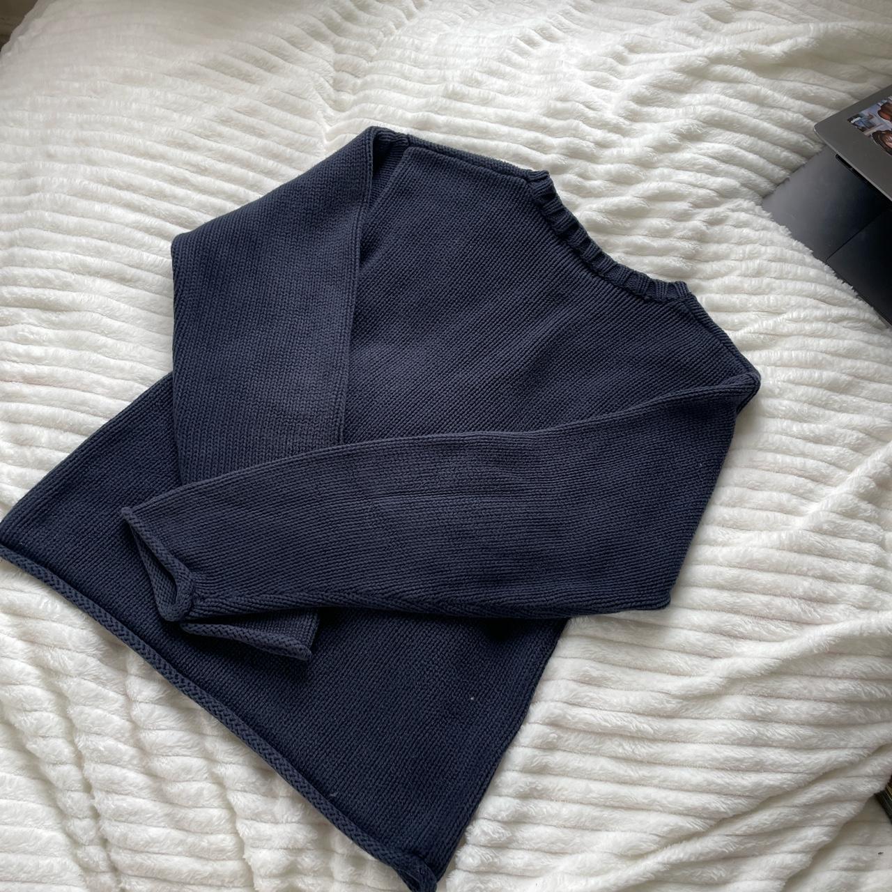 Ralph Lauren polo jeans, knitted navy blue flag,... - Depop