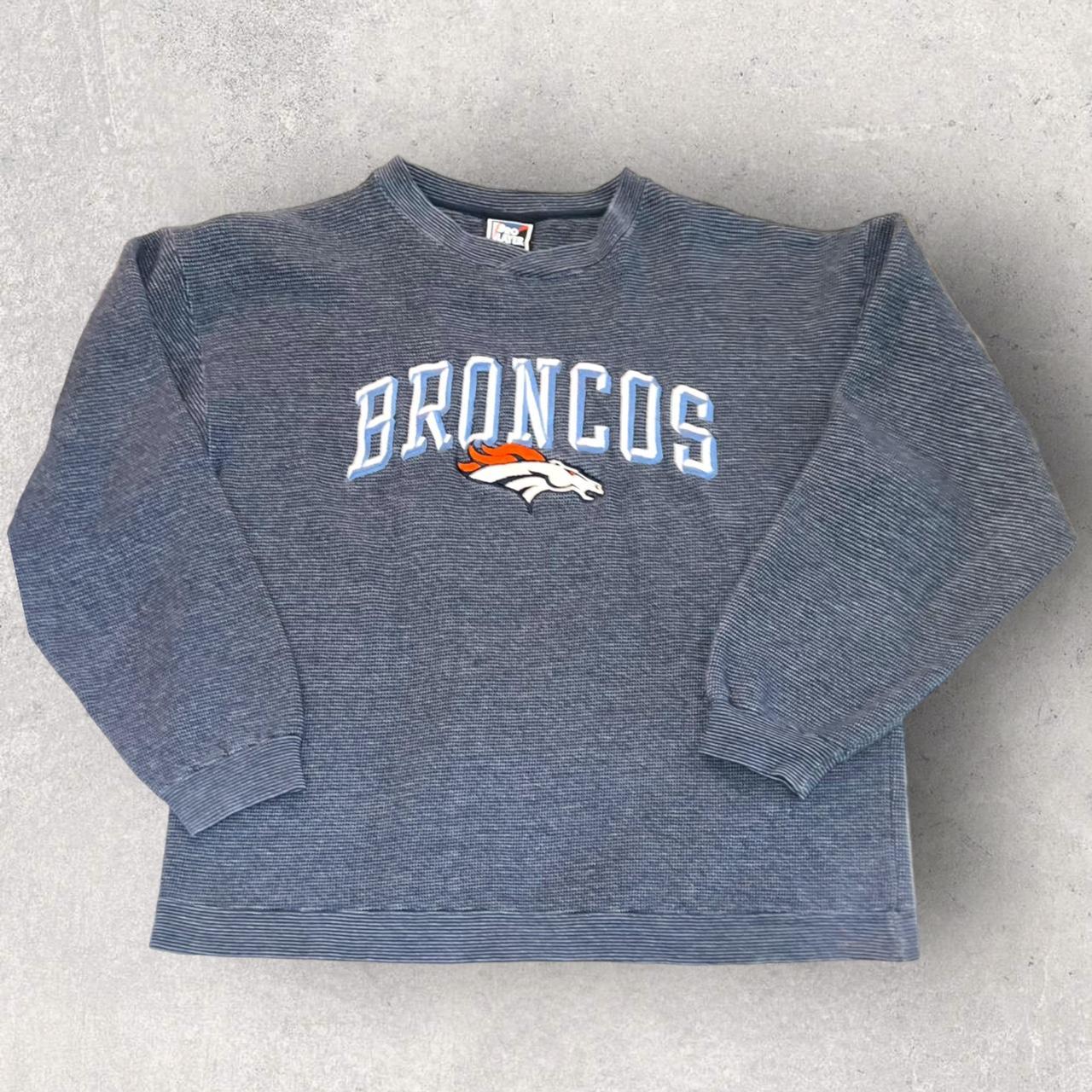 Vintage 90's baggy Denver Broncos sweatshirt In - Depop