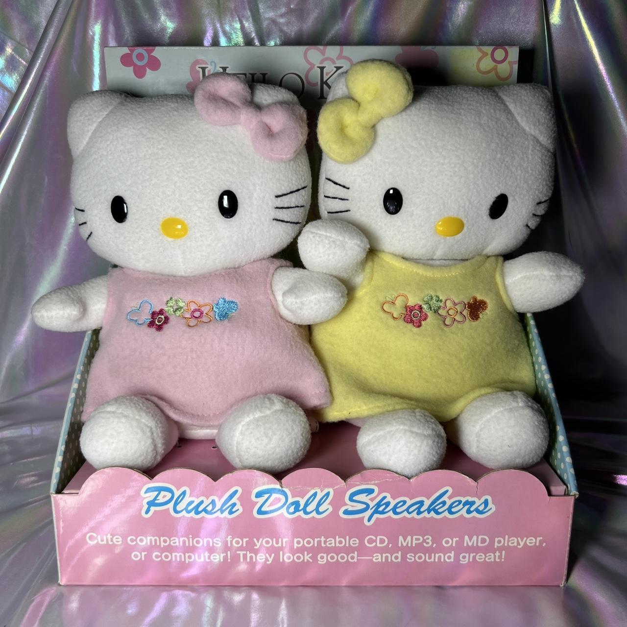 RARE VINTAGE 2004 HELLO KITTY + MIMMY PLUSH SPEAKERS | Depop