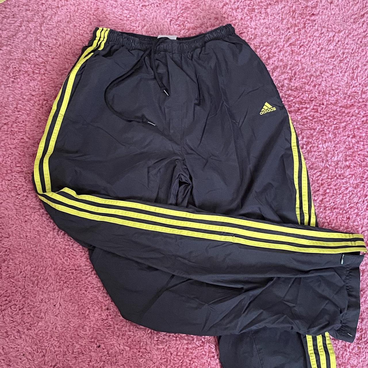 adidas track sweat pants ⭐️ bottoms have zippers they... Depop