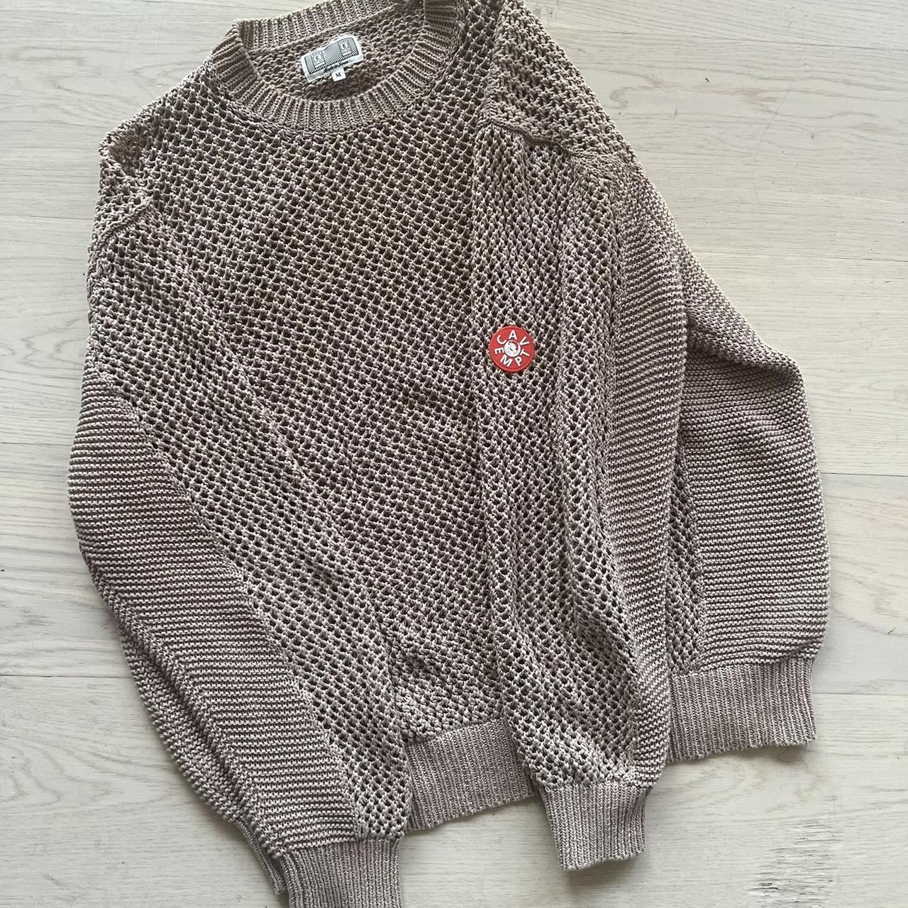 CE. Cav Empt side rib loose net knit jumper charcoal | Depop CE. Cav Empt side rib loose net knit jumper charcoal | Depop