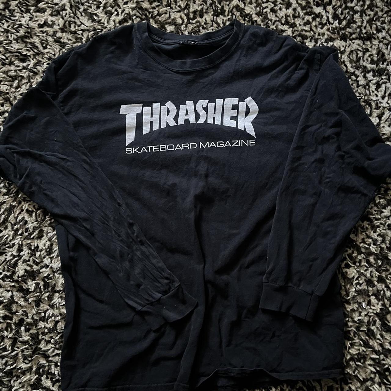 Thrasher Men's Black and White Shirt