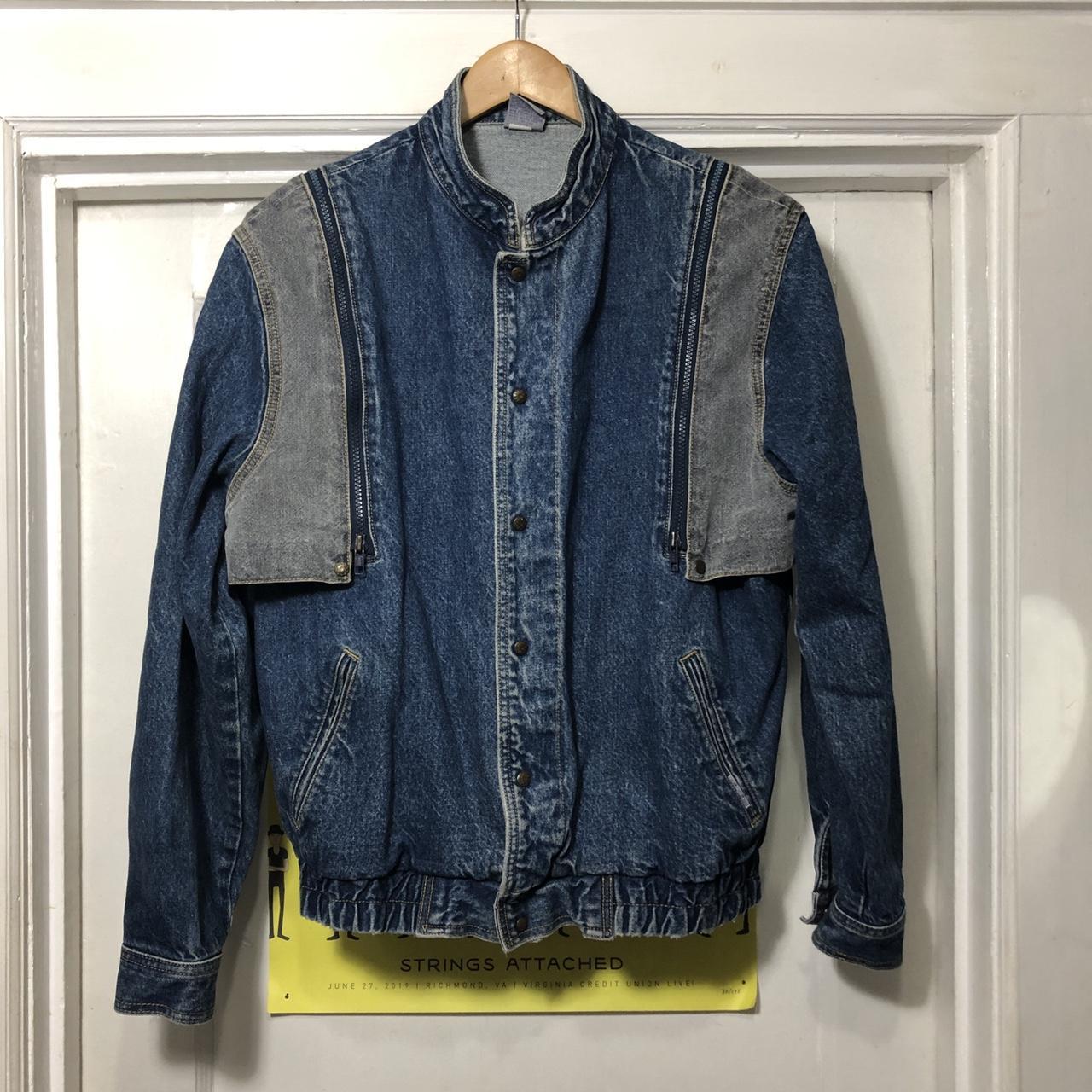 Vintage Jantzen 80s Denim Jacket With Removable... - Depop