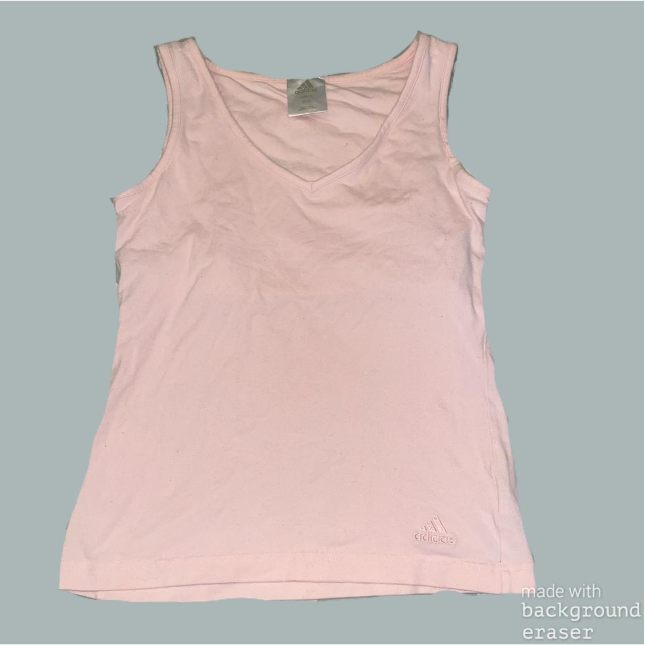 Very cute Adidas baby pink tank top, it has an... Depop