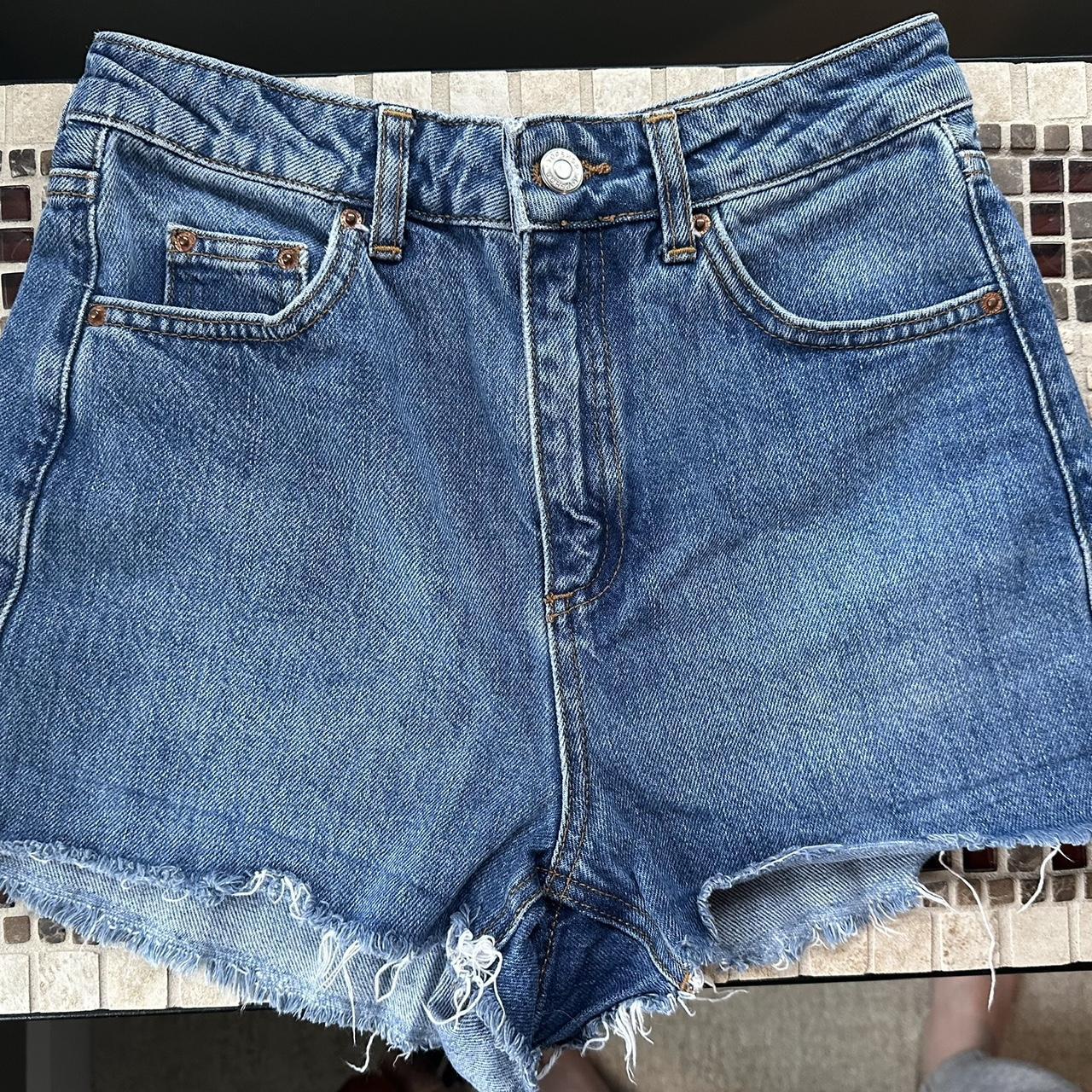 Topshop mom 2025 jean shorts