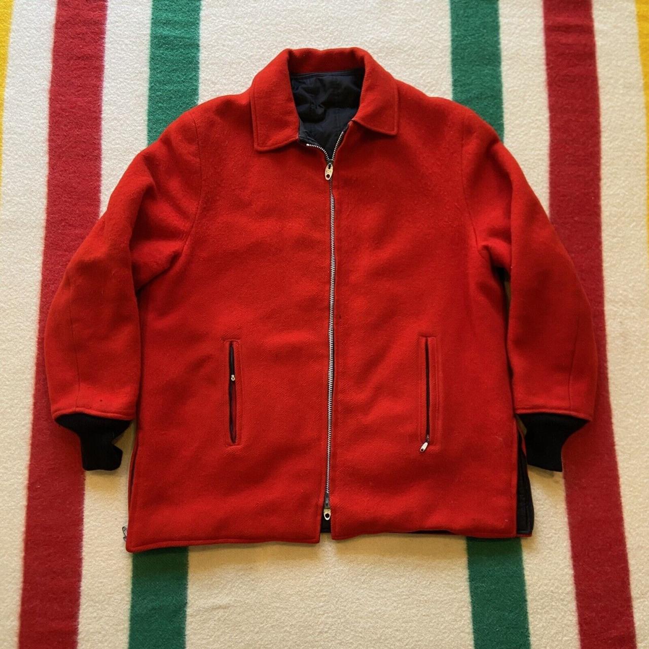American Vintage Men's Red and Black Coat