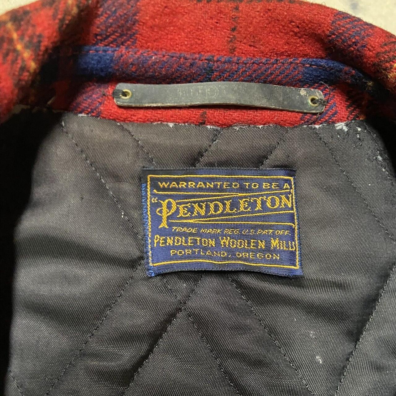 Vintage Pendleton Plaid Wool Jacket Mackinaw... - Depop