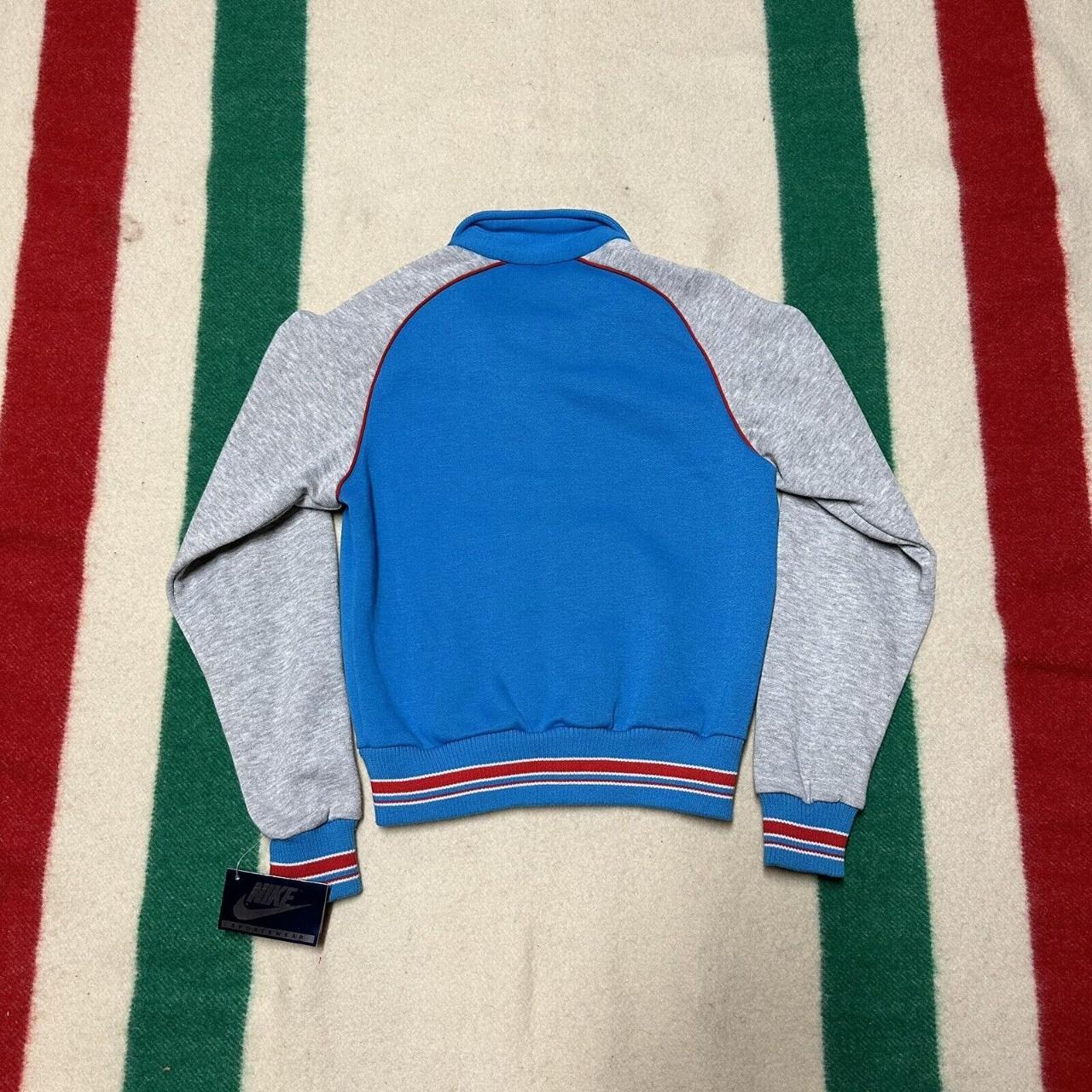 Vintage Nike Track Jacket Blue Tag Sweatshirt... - Depop