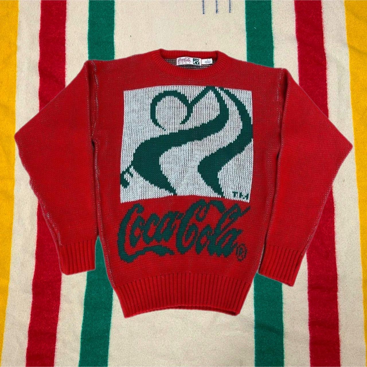 Coca Cola Golf Knit Sweater, 100% Acrylic, Size...