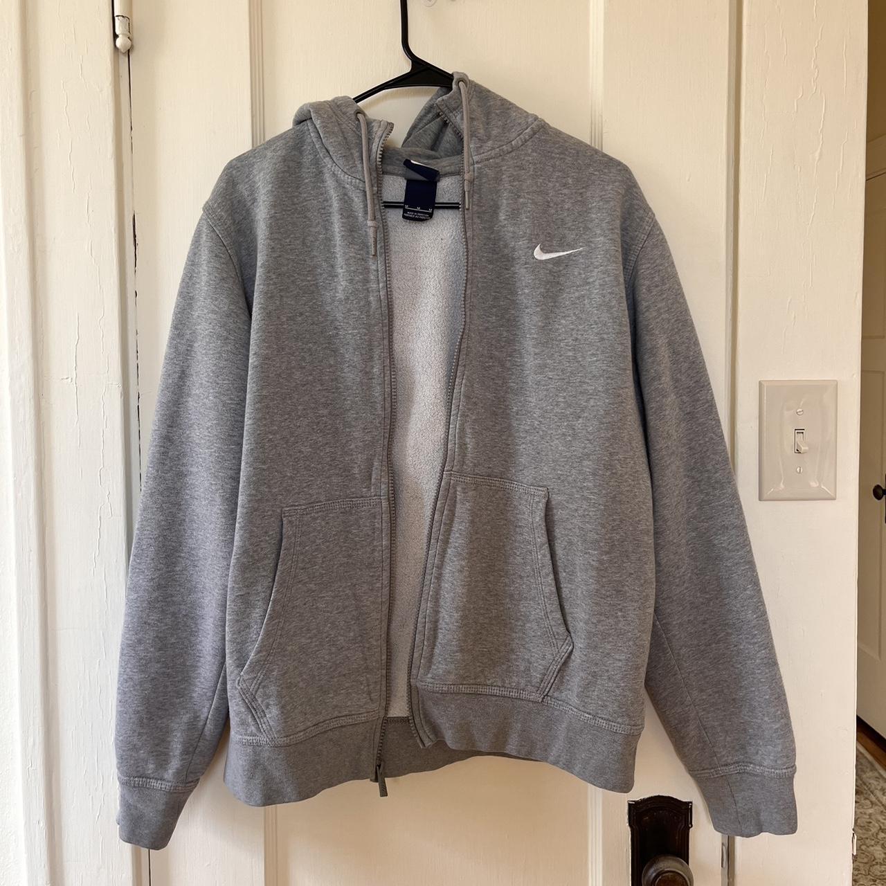 grey nike zip up jacket could fit SL Depop