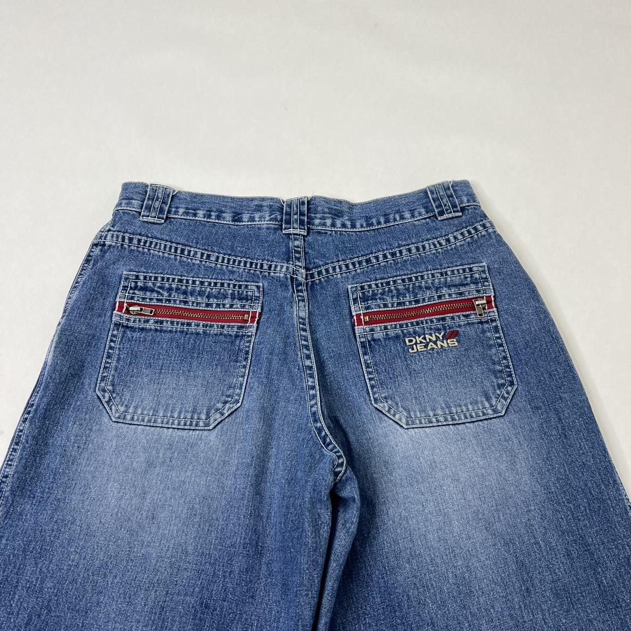 DKNY Women's Blue and Red Jeans (2)