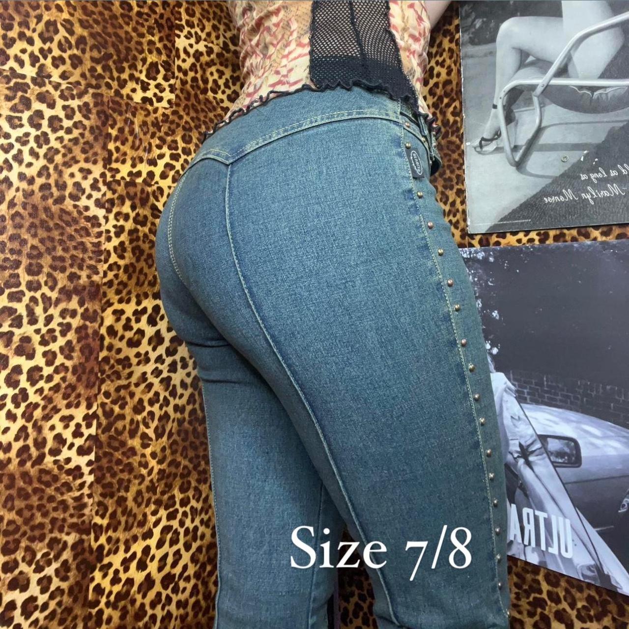 vintage deadstock revolt buckle jeans ! Size... - Depop