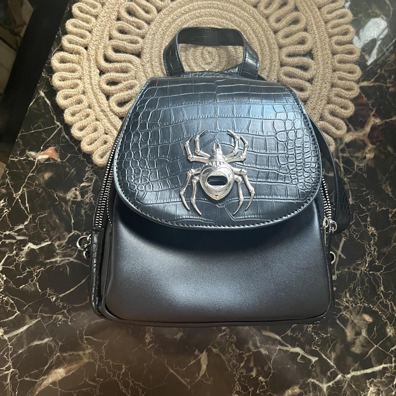 Killstar Women's Black and Silver Bag | Depop