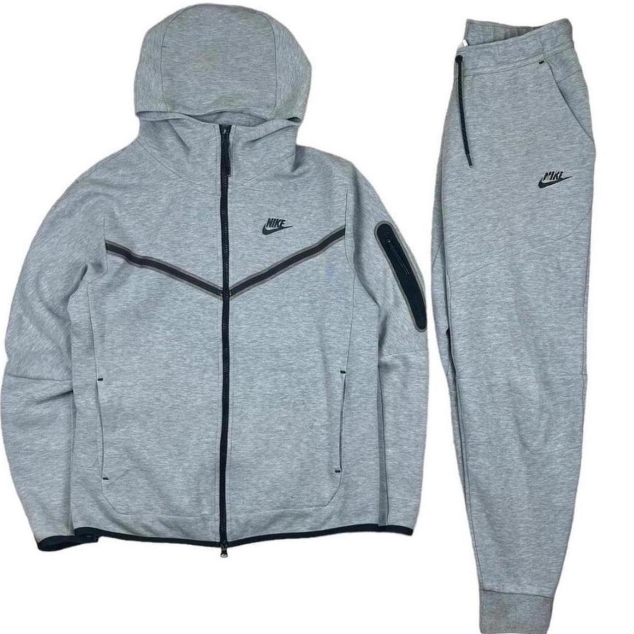 mens grey nike tech tracksuit